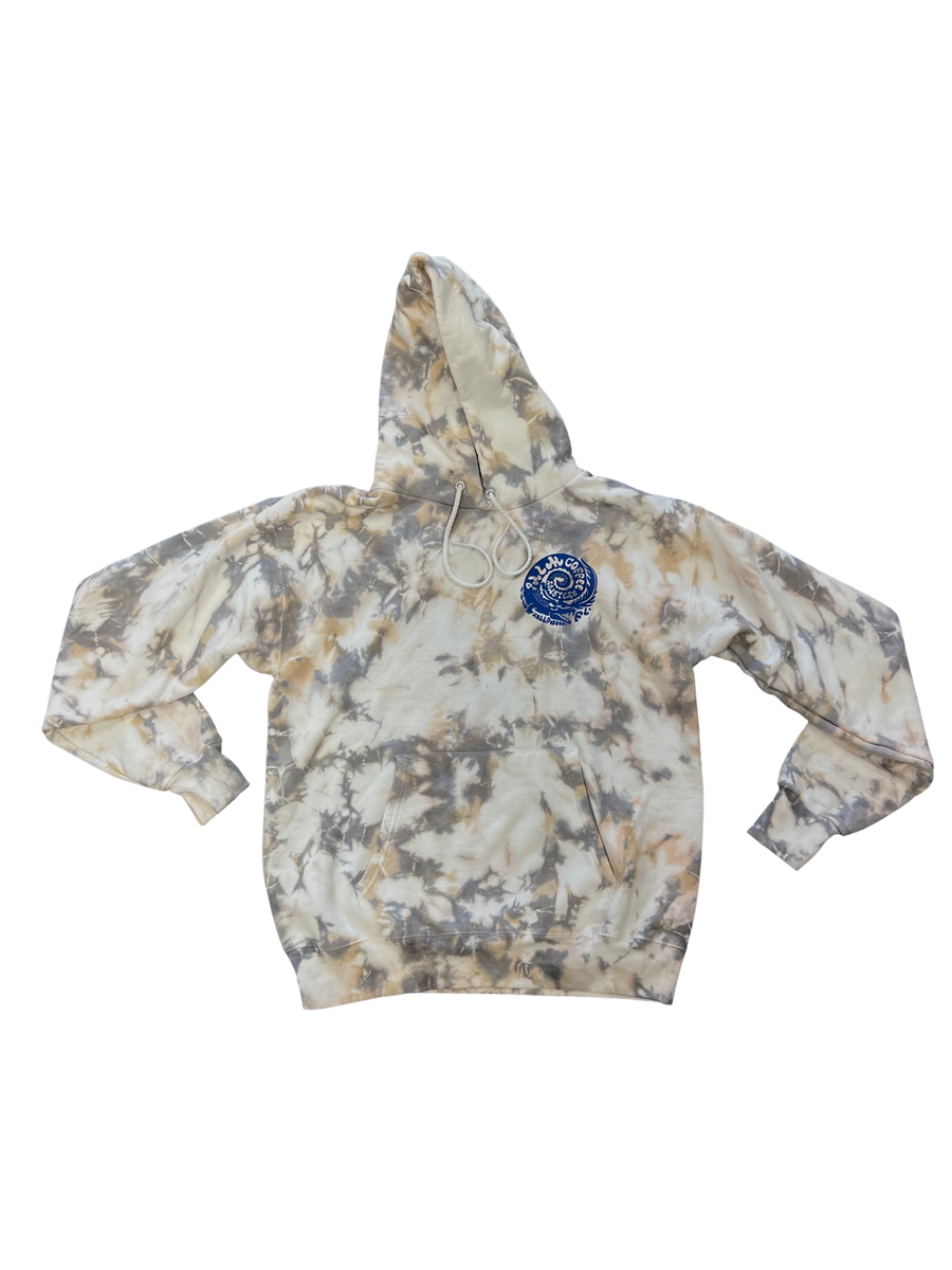 Grey hoodie tie online dye